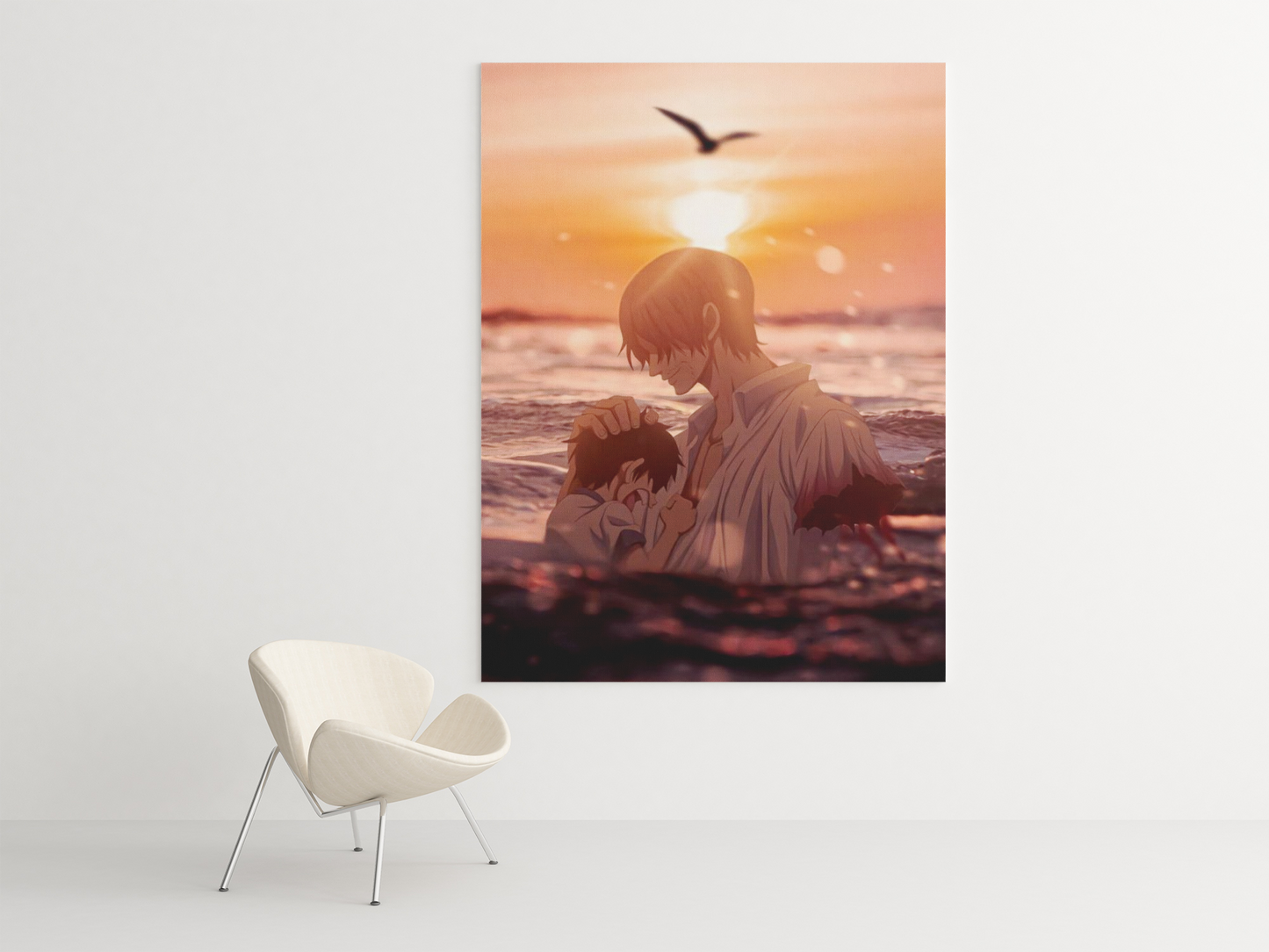 Cuadro Decorativo Anime – Personajes Shanks y Luffy de One Piece