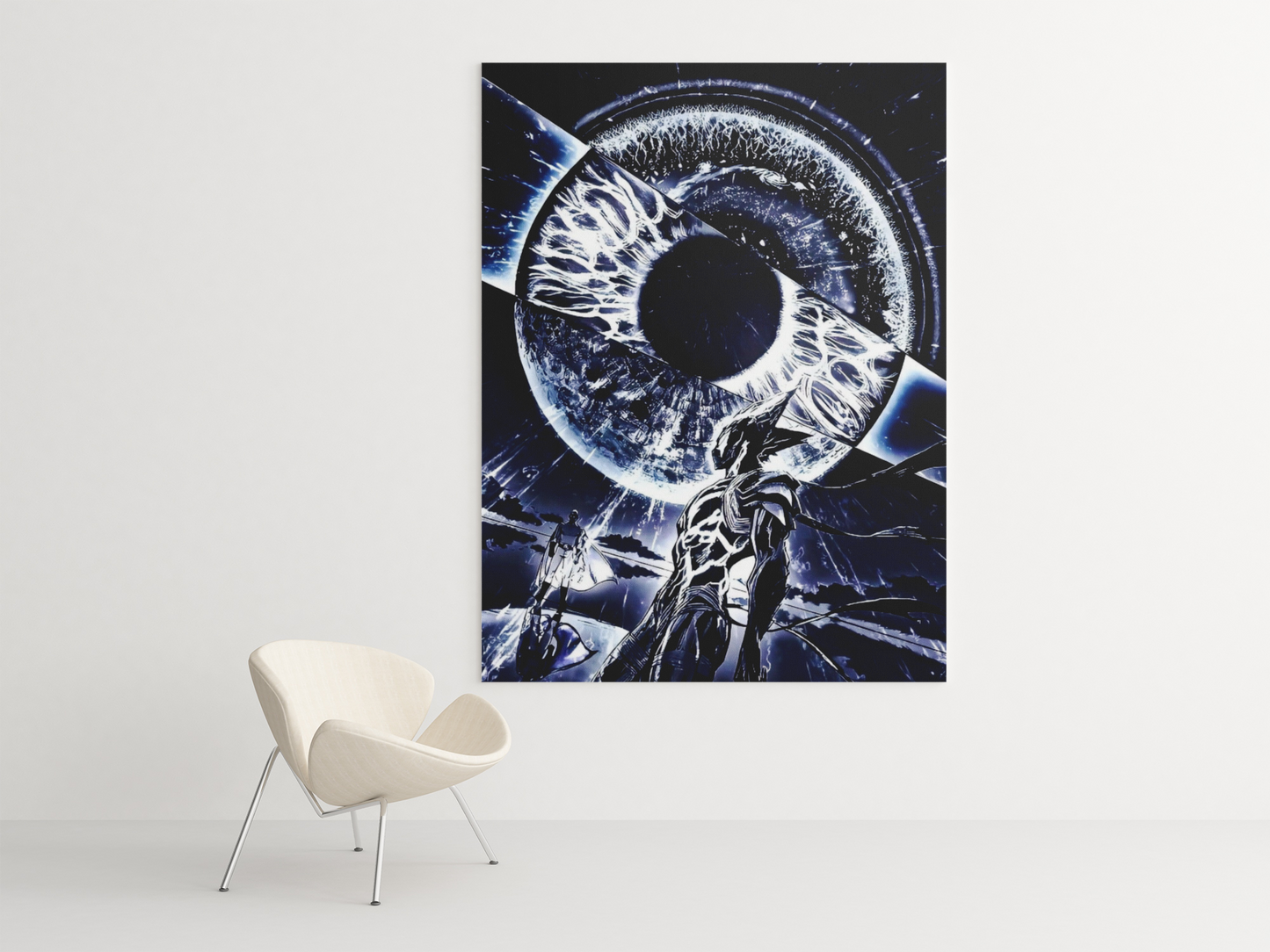 Cuadro Decorativo Anime – Personajes Saitama y Garou de One Punch Man