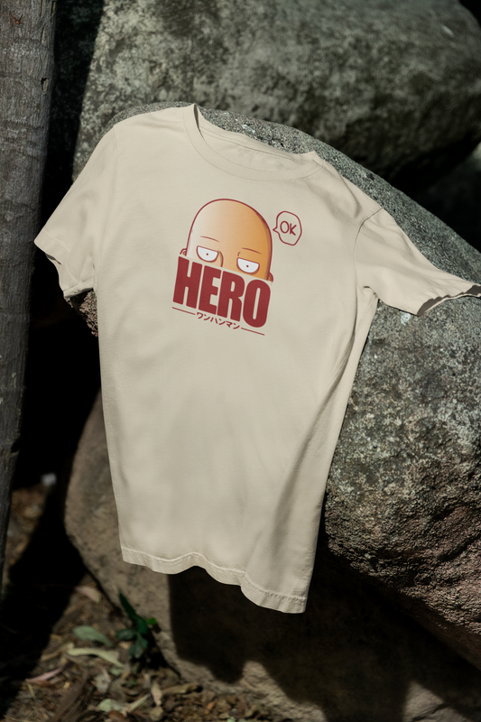 Camiseta Otaku (100% Algodón) Personaje Saitama de One Punch Man