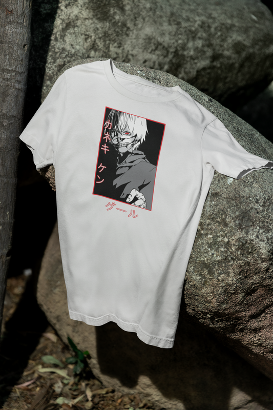 Camiseta Otaku (100% Algodón) Personaje Kaneki de Tokyo Ghoul