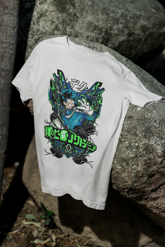 Camiseta Otaku (100% Algodón) Personaje Midoriya de My Hero Academy