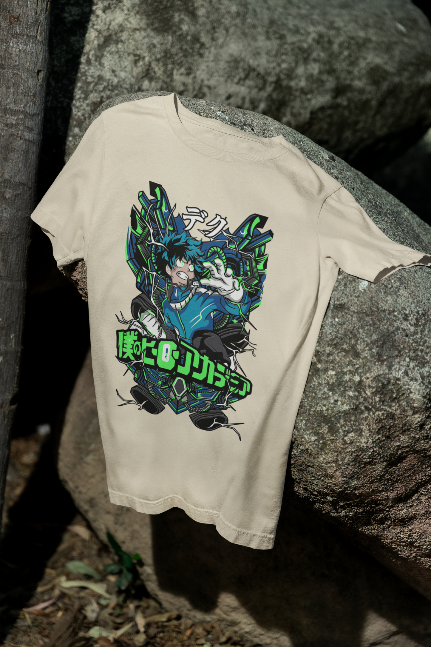 Camiseta Otaku (100% Algodón) Personaje Midoriya de My Hero Academy