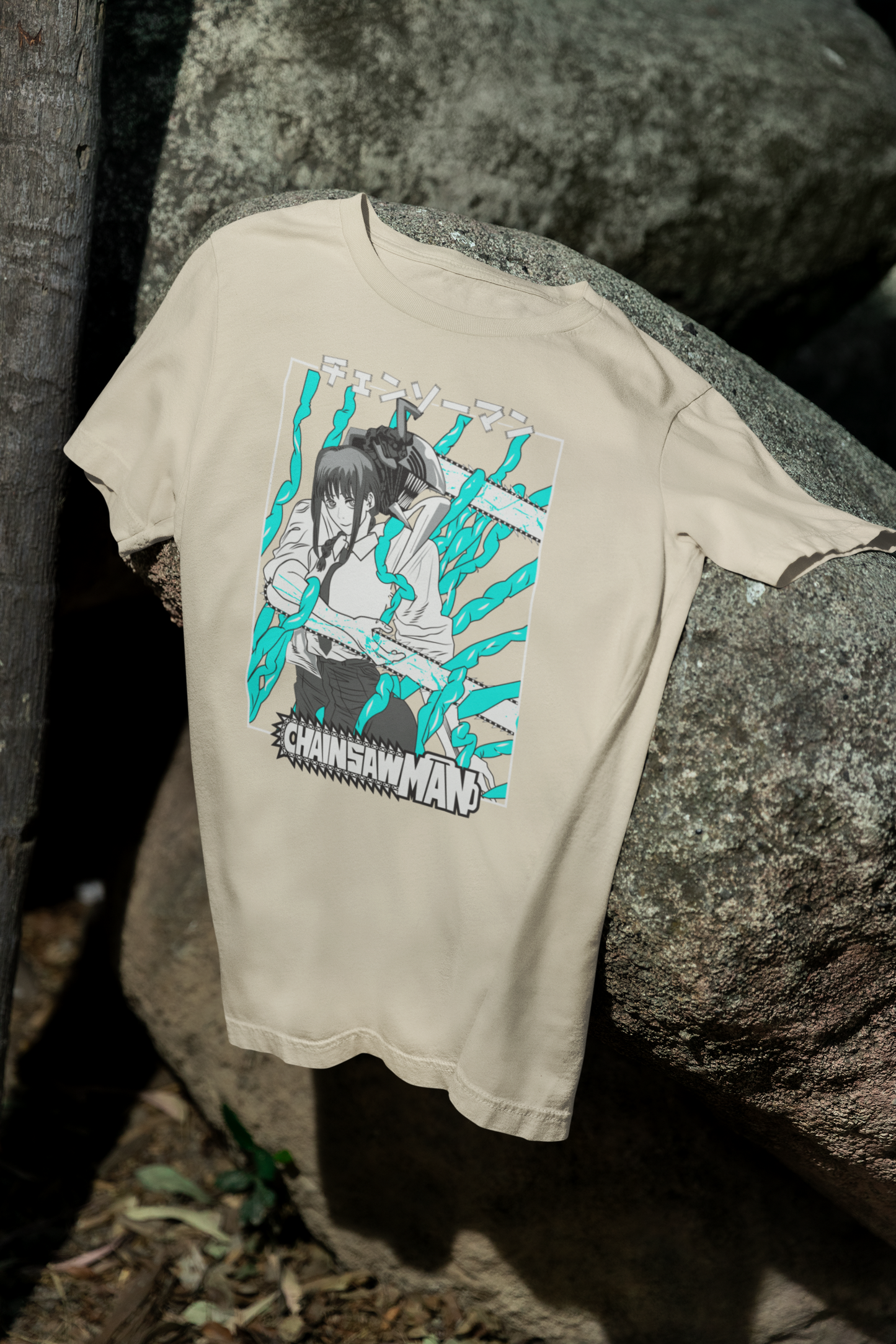 Camiseta Otaku (100% Algodón) Personaje Makima de Chainsaw Man