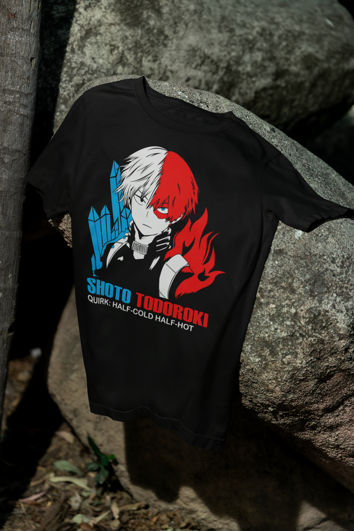 Camiseta Otaku (100% Algodón) Personaje Shoto de My Hero Academy