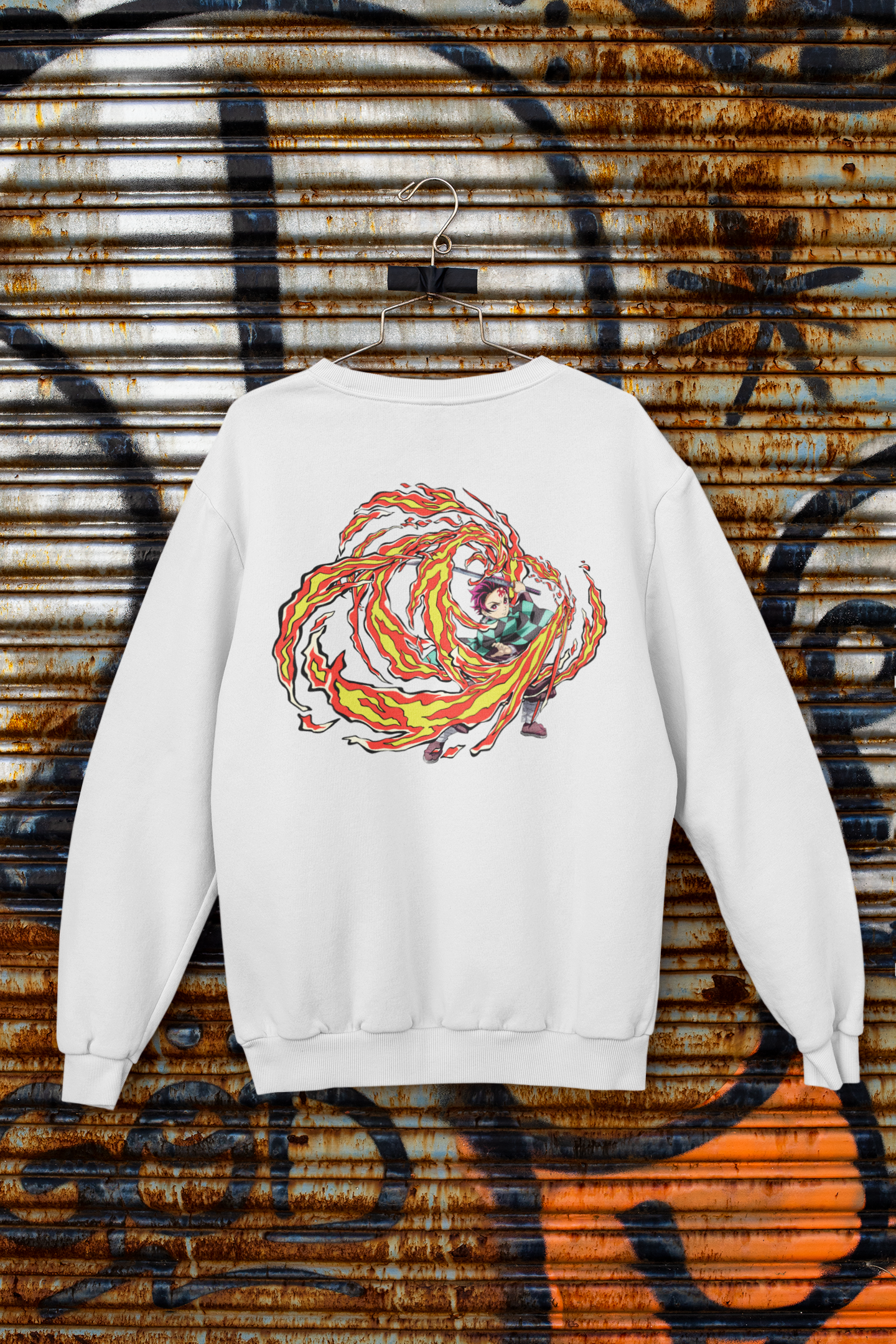 Buzo Otaku (Algodón y Poliéster) Personaje Tanjiro de Demon Slayer