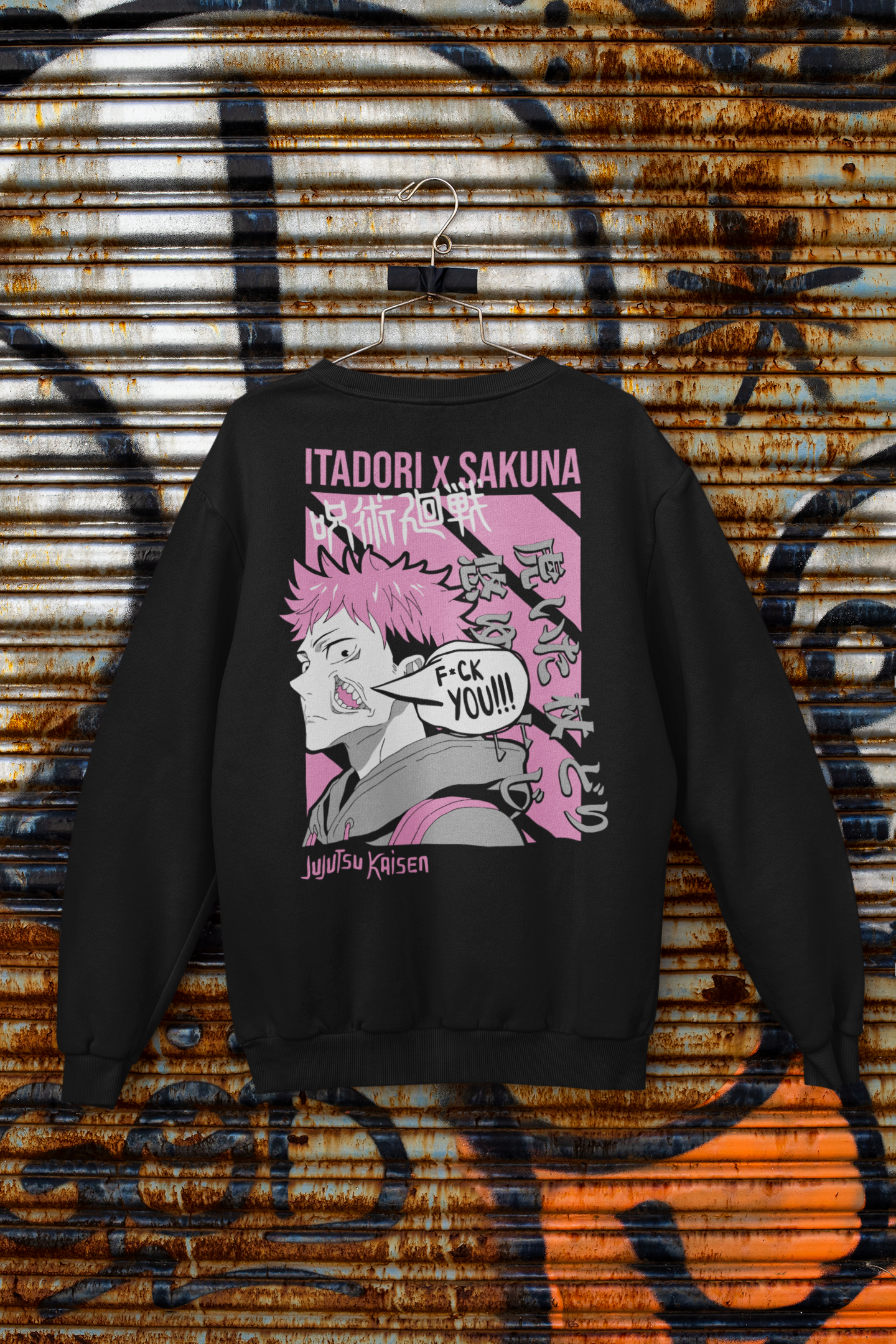 Buzo Otaku (Algodón y Poliéster) Personaje Itadori de Jujutsu Kaisen