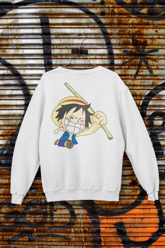 Buzo Otaku (Algodón y Poliéster) Personaje Luffy de One Piece