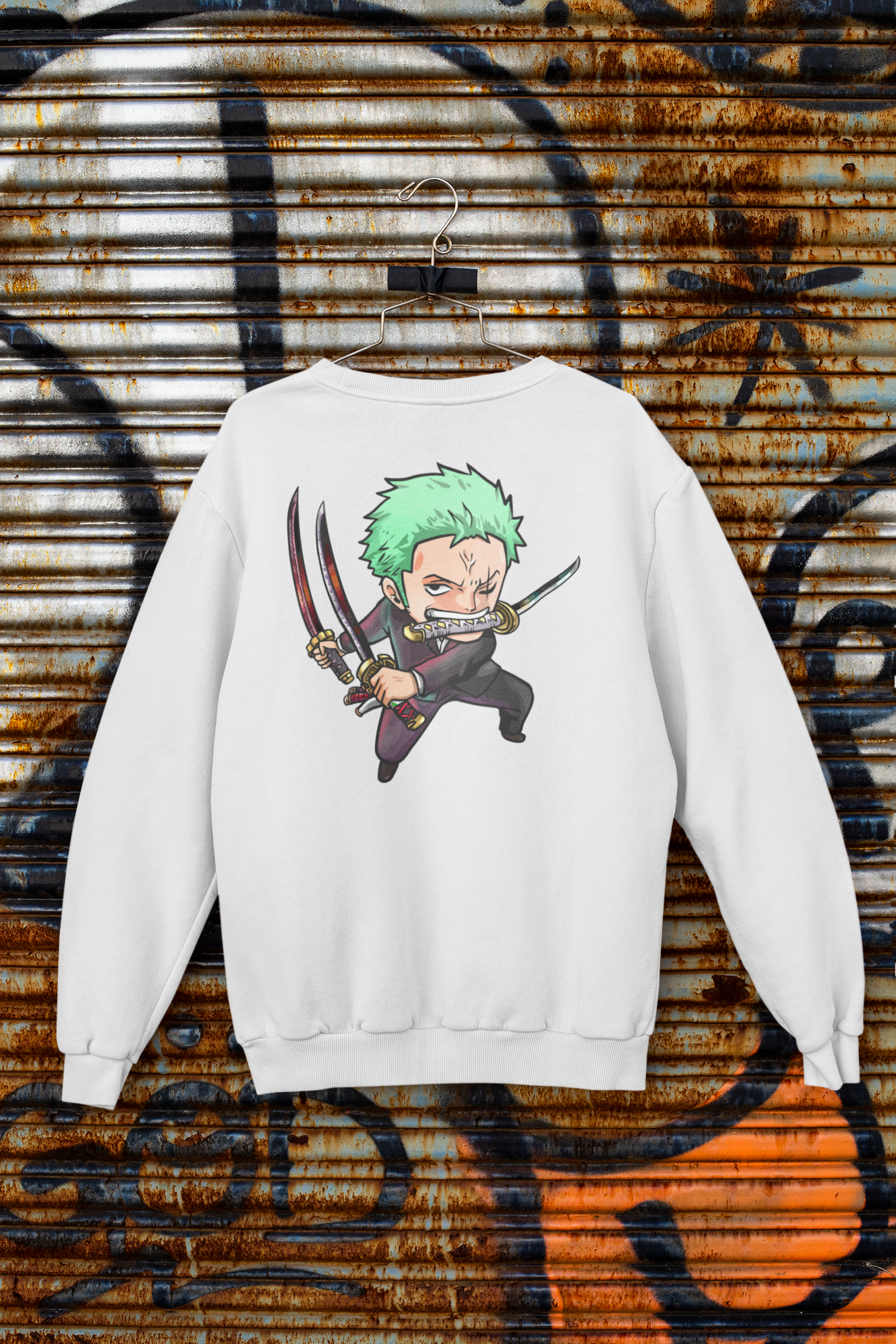 Buzo Otaku (Algodón y Poliéster) Personaje Zoro de One Piece