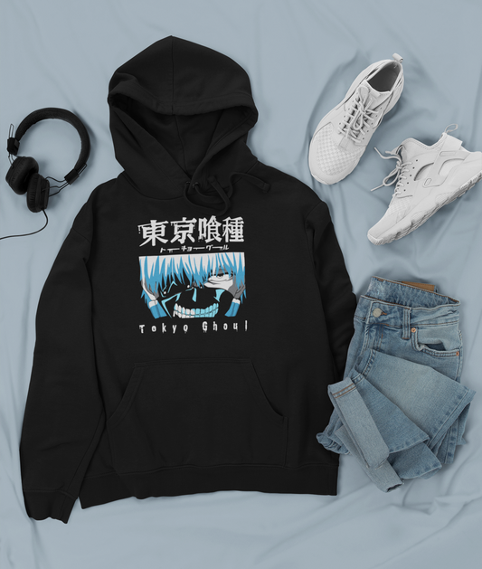 Canguro Otaku (Algodón y Poliéster) Personaje Kaneki de Tokyo Ghoul