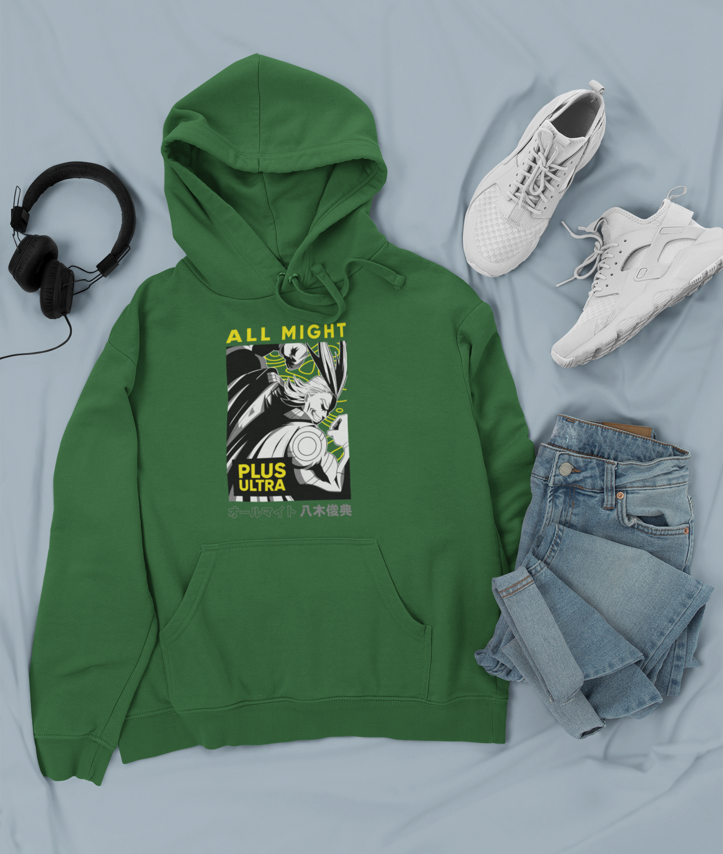 Canguro Otaku (Algodón y Poliéster) Personaje All Might de My Hero Academy