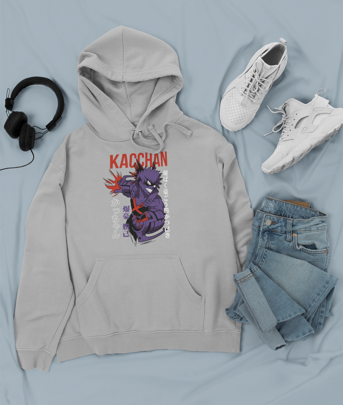 Canguro Otaku (Algodón y Poliéster) Personaje Bakugo de My Hero Academy