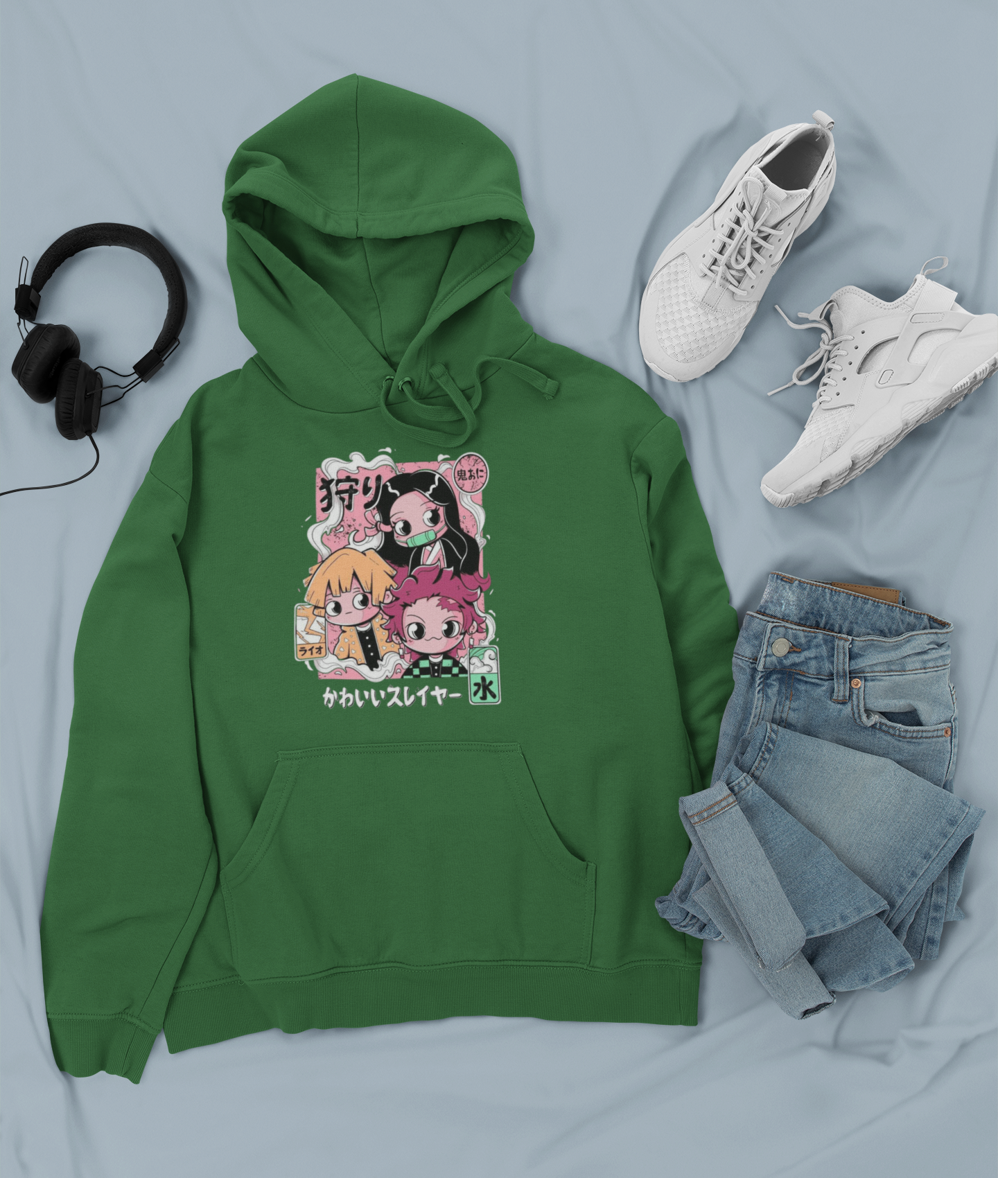 Canguro Otaku (Algodón y Poliéster) Personaje Tanjiro, Nezuko y Zenitsu de Demon Slayer