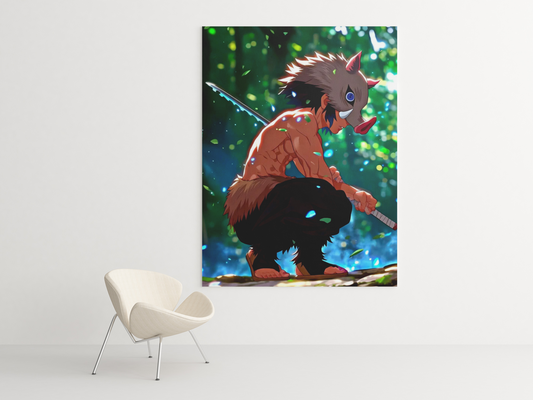 Cuadro Decorativo Anime – Personaje Inosuke de Demon Slayer