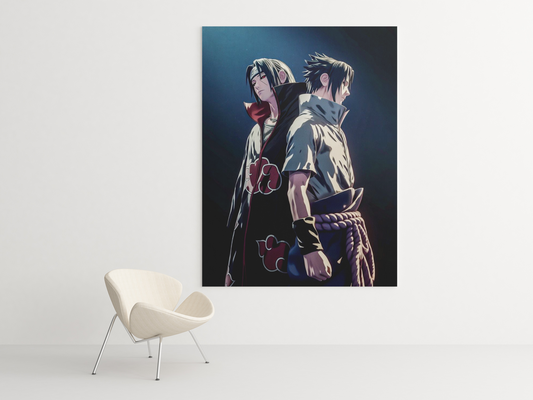 Cuadro Decorativo Anime – Personaje Itachi y Sasuke de Naruto Shippuden