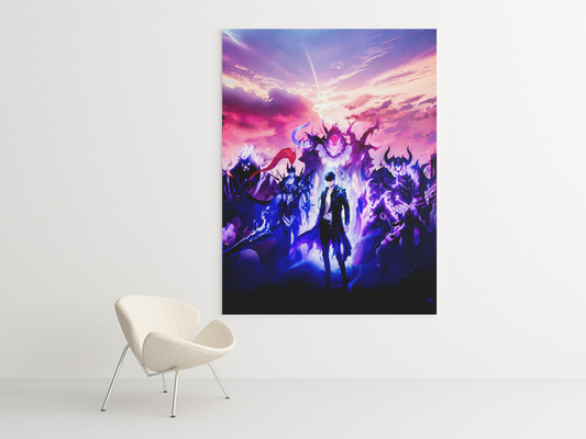 Cuadro Decorativo Anime – Personaje Sung Jin Woo de Solo Leveling