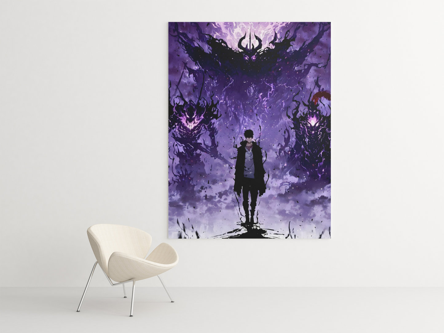 Cuadro Decorativo Anime – Personaje Sung Jin Woo de Solo Leveling