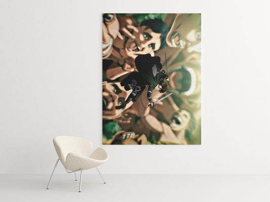 Cuadro Decorativo Anime – Personaje Levi de Attack On Titan