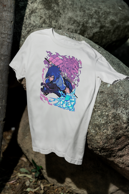 Camiseta Otaku (100% Algodón) Personaje Sasuke de Naruto