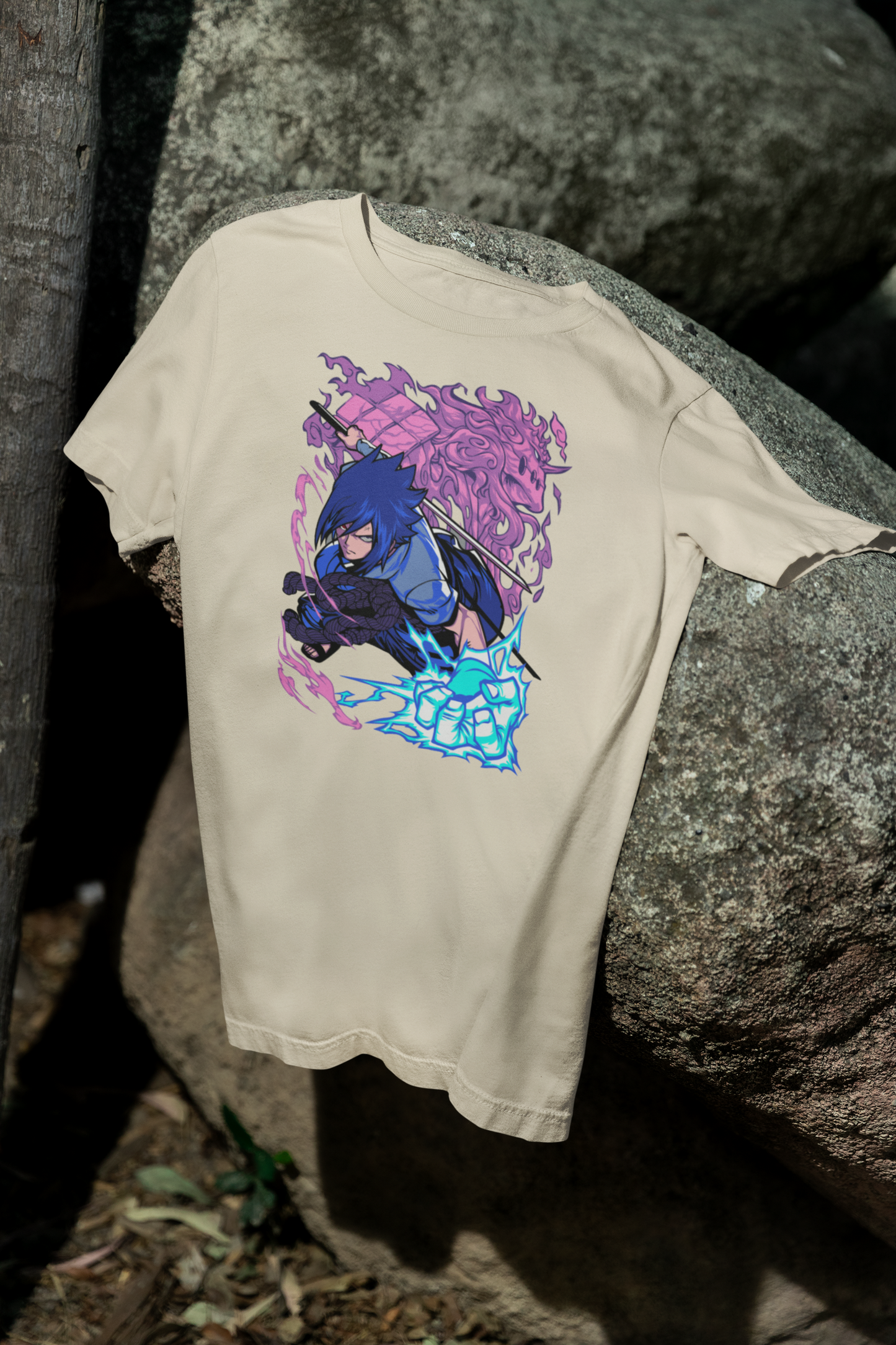 Camiseta Otaku (100% Algodón) Personaje Sasuke de Naruto