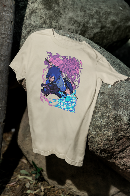 Camiseta Otaku (100% Algodón) Personaje Sasuke de Naruto