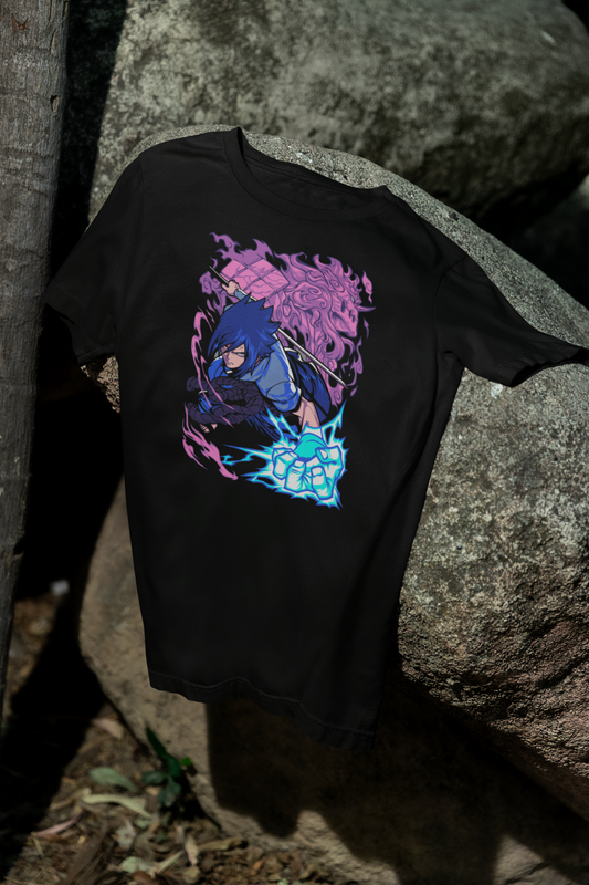 Camiseta Otaku (100% Algodón) Personaje Sasuke de Naruto