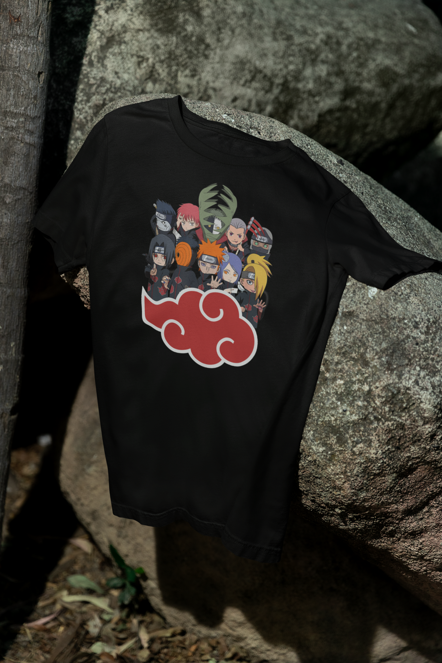 Camiseta Otaku (100% Algodón) Akatsuki de Naruto