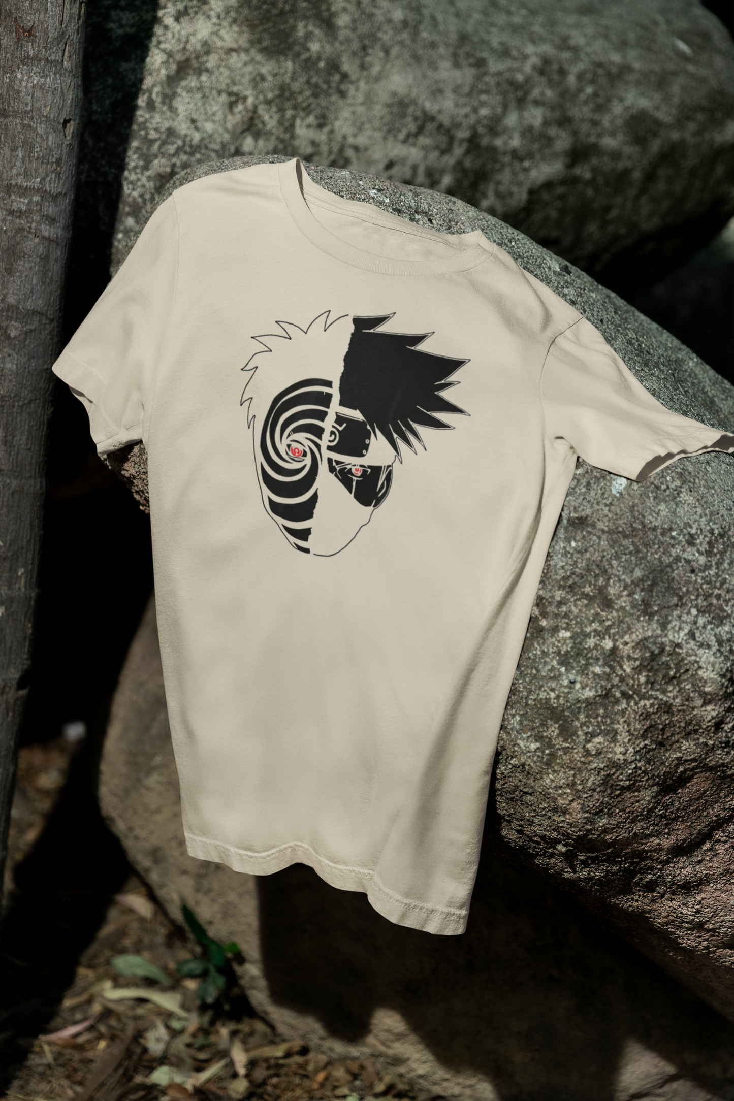 Camiseta Otaku (100% Algodón) Personaje Kakashi y Obito de Naruto