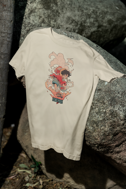 Camiseta Otaku (100% Algodón) Personaje Luffy de One Piece