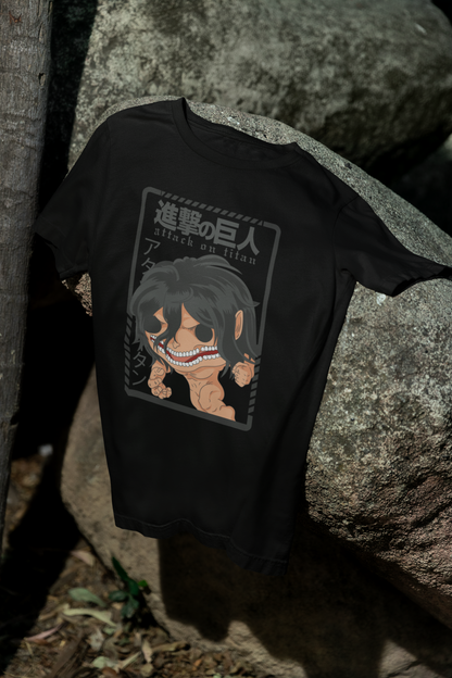 Camiseta Otaku (100% Algodón) Personaje Titan de Attack On Titan