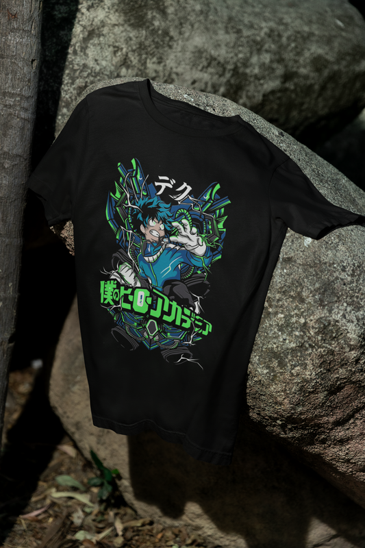 Camiseta Otaku (100% Algodón) Personaje Midoriya de My Hero Academy