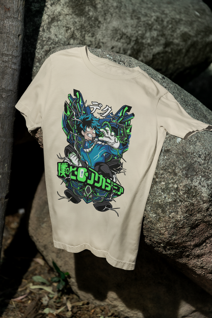 Camiseta Otaku (100% Algodón) Personaje Midoriya de My Hero Academy