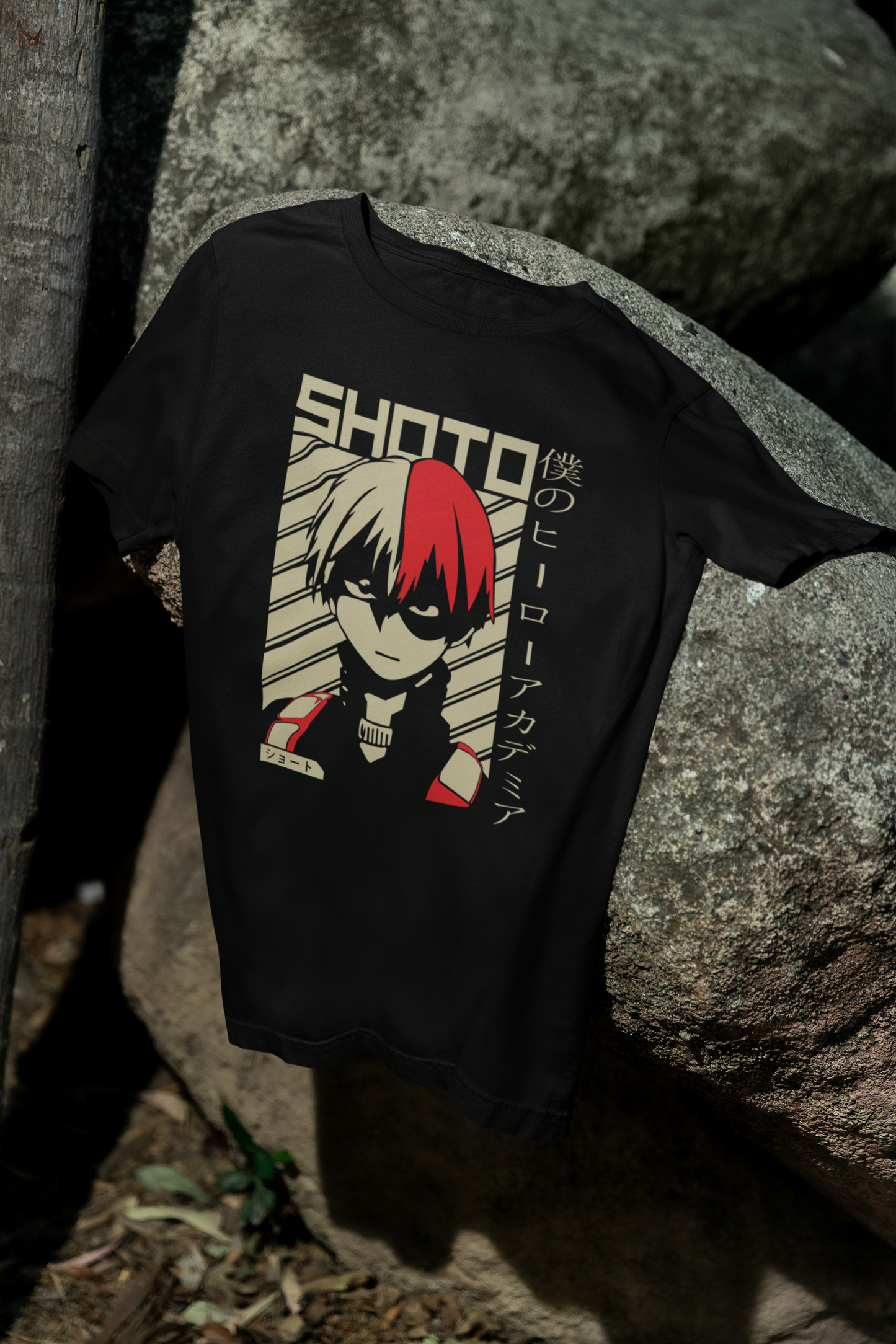 Camiseta Otaku (100% Algodón) Personaje Shoto de My Hero Academy