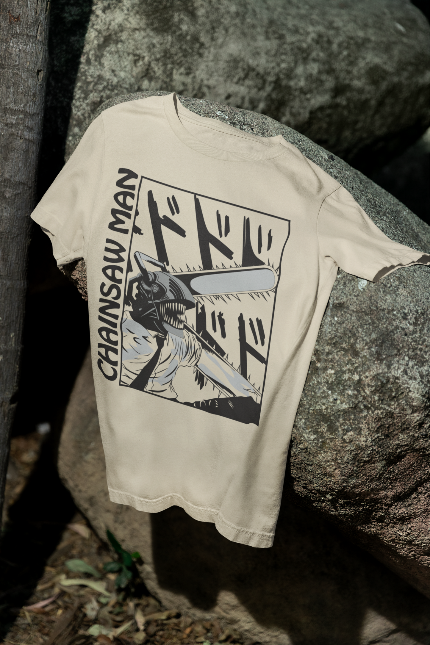 Camiseta Otaku (100% Algodón) Personaje Denji de Chainsaw Man