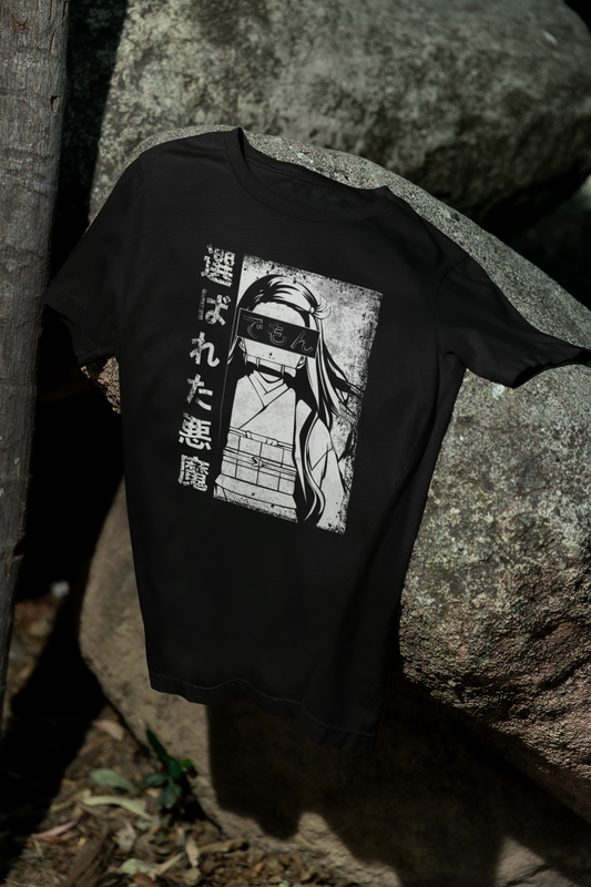 Camiseta Otaku (100% Algodón) Personaje Nezuko de Demon Slayer