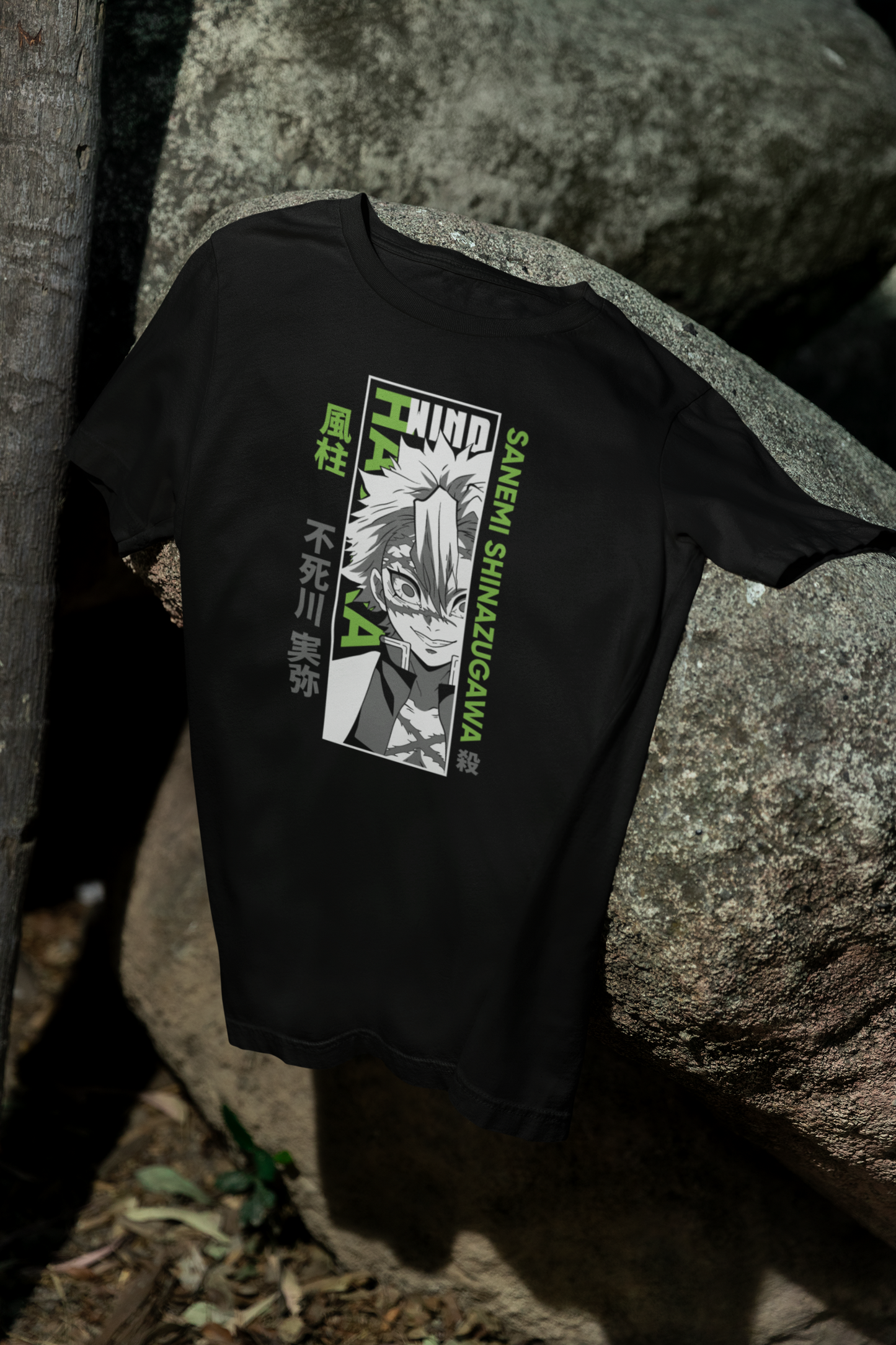 Camiseta Otaku (100% Algodón) Personaje Sanemi de Demon Slayer