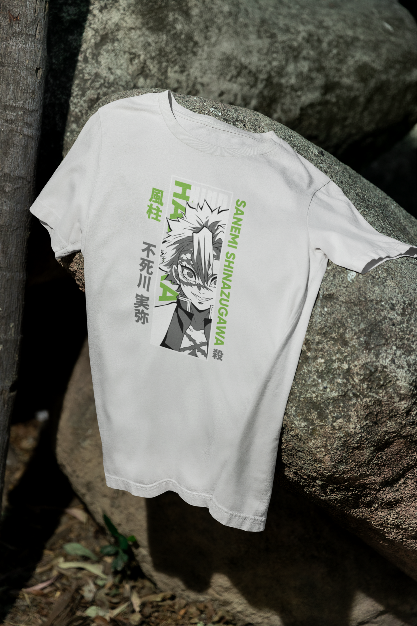 Camiseta Otaku (100% Algodón) Personaje Sanemi de Demon Slayer