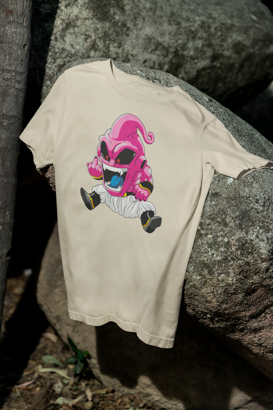 Camiseta Otaku (100% Algodón) Personaje Majin Buu de Dragon Ball