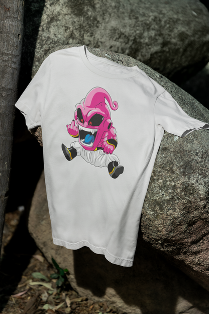 Camiseta Otaku (100% Algodón) Personaje Majin Buu de Dragon Ball