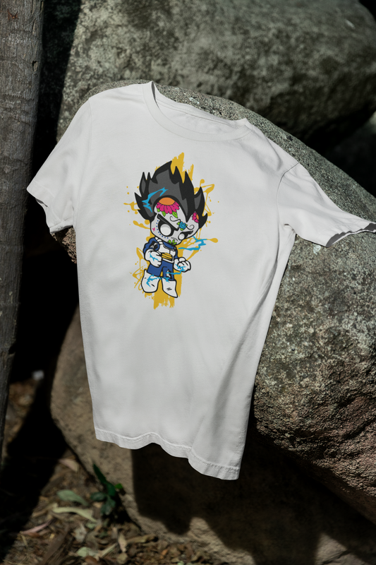 Camiseta Otaku (100% Algodón) Personaje Vegeta de Dragon Ball