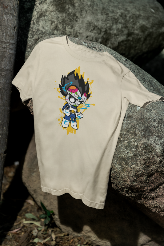 Camiseta Otaku (100% Algodón) Personaje Vegeta de Dragon Ball