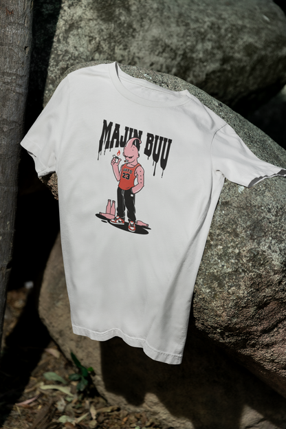 Camiseta Otaku (100% Algodón) Personaje Majin Buu de Dragon Ball