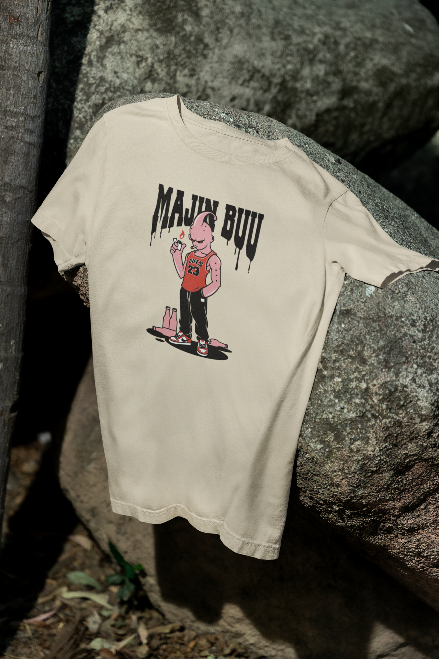 Camiseta Otaku (100% Algodón) Personaje Majin Buu de Dragon Ball