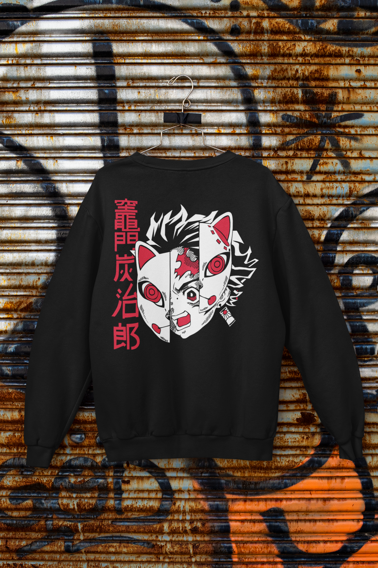 Buzo Otaku (Algodón y Poliéster) Personaje Tanjiro de Demon Slayer