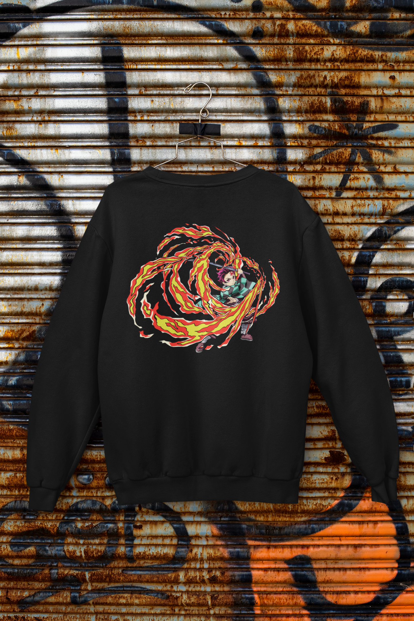 Buzo Otaku (Algodón y Poliéster) Personaje Tanjiro de Demon Slayer