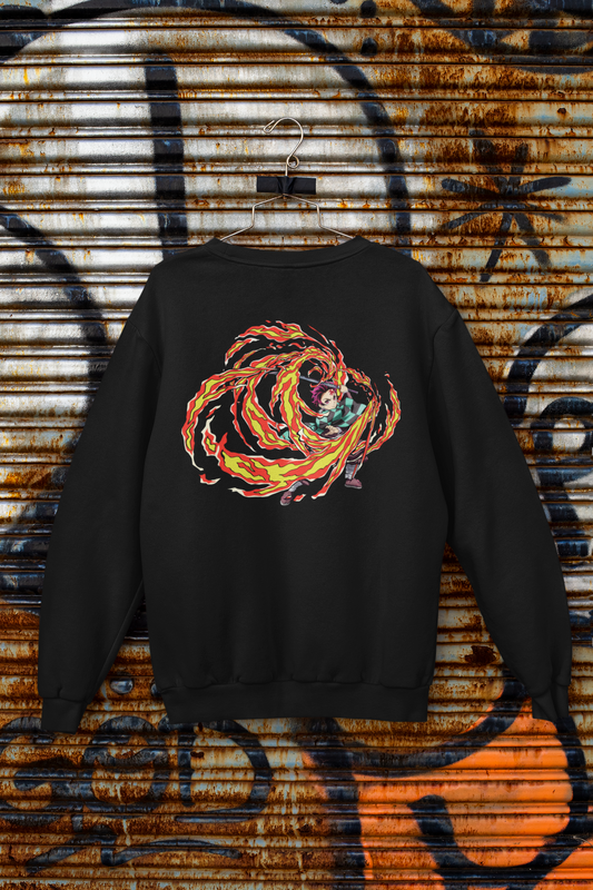 Buzo Otaku (Algodón y Poliéster) Personaje Tanjiro de Demon Slayer