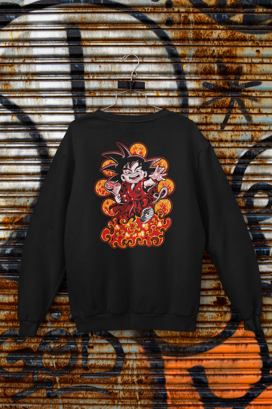 Buzo Otaku (Algodón y Poliéster) Personaje Goku de Dragon Ball