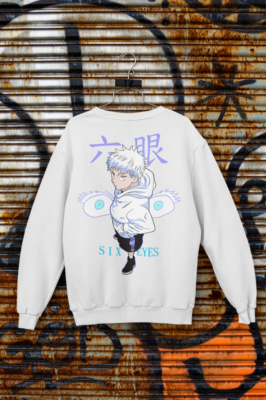 Buzo Otaku (Algodón y Poliéster) Personaje Gojo de Jujutsu Kaisen