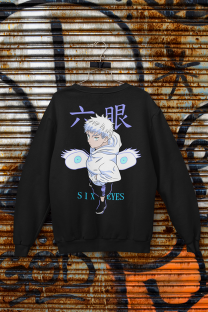 Buzo Otaku (Algodón y Poliéster) Personaje Gojo de Jujutsu Kaisen