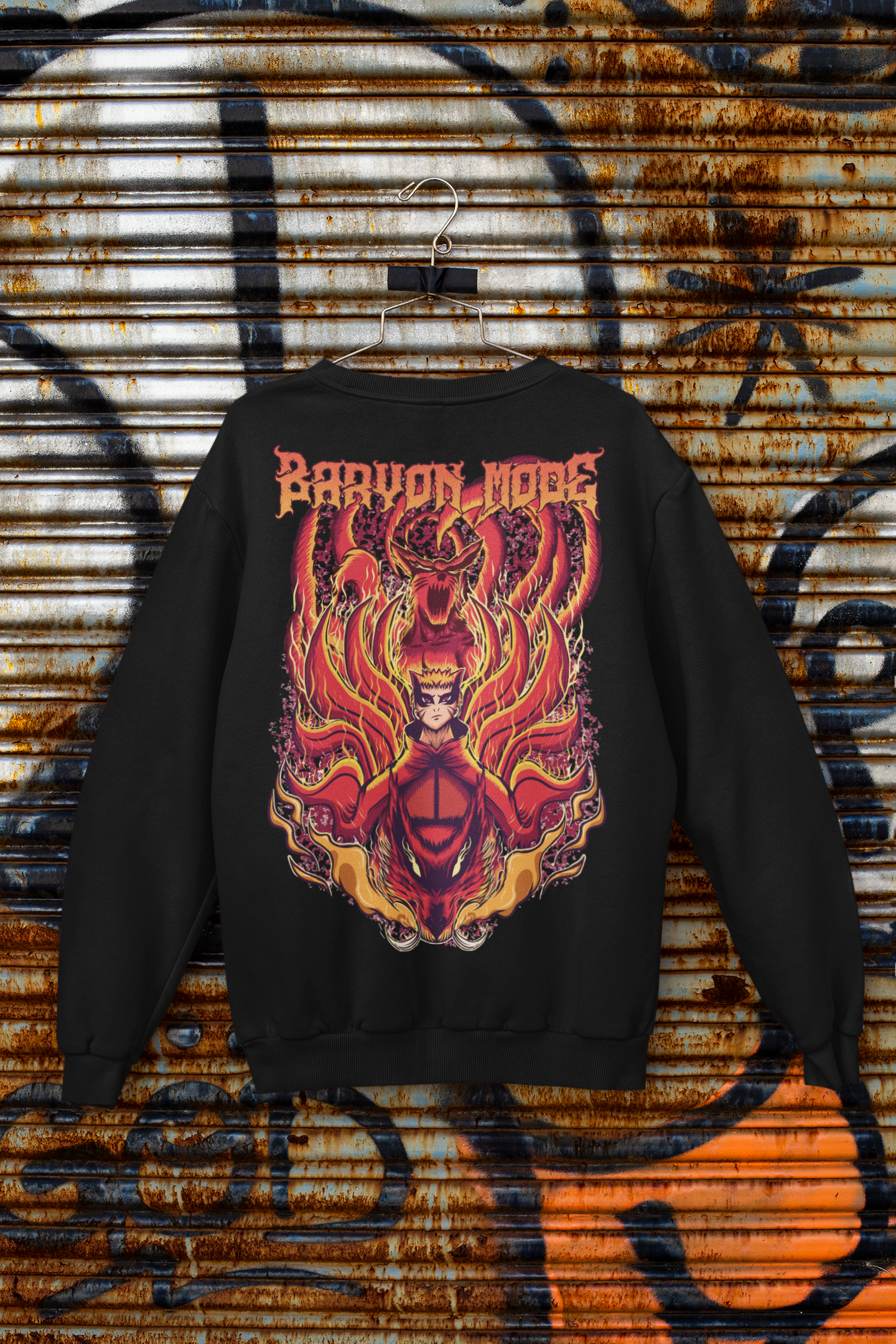 Buzo Otaku (Algodón y Poliéster) Personaje Naruto Modo Barion de Boruto