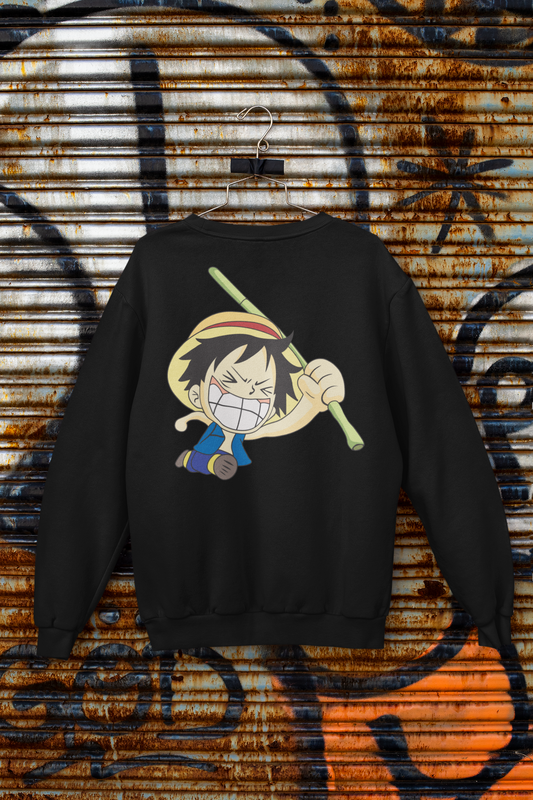 Buzo Otaku (Algodón y Poliéster) Personaje Luffy de One Piece